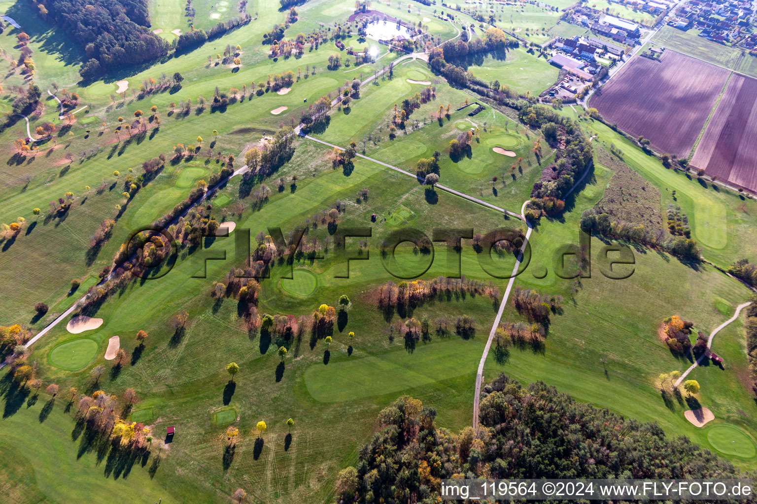 Photographie aérienne de Club de golf Steigerwald e. v à Geiselwind dans le département Bavière, Allemagne