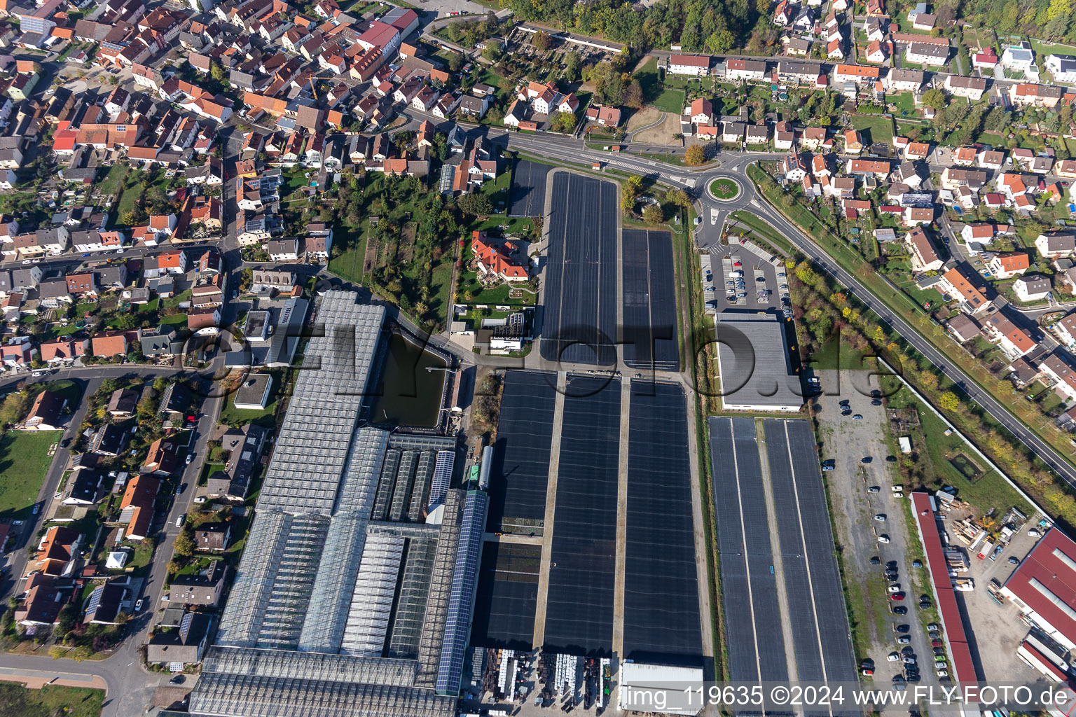 Röthlein dans le département Bavière, Allemagne vue d'en haut