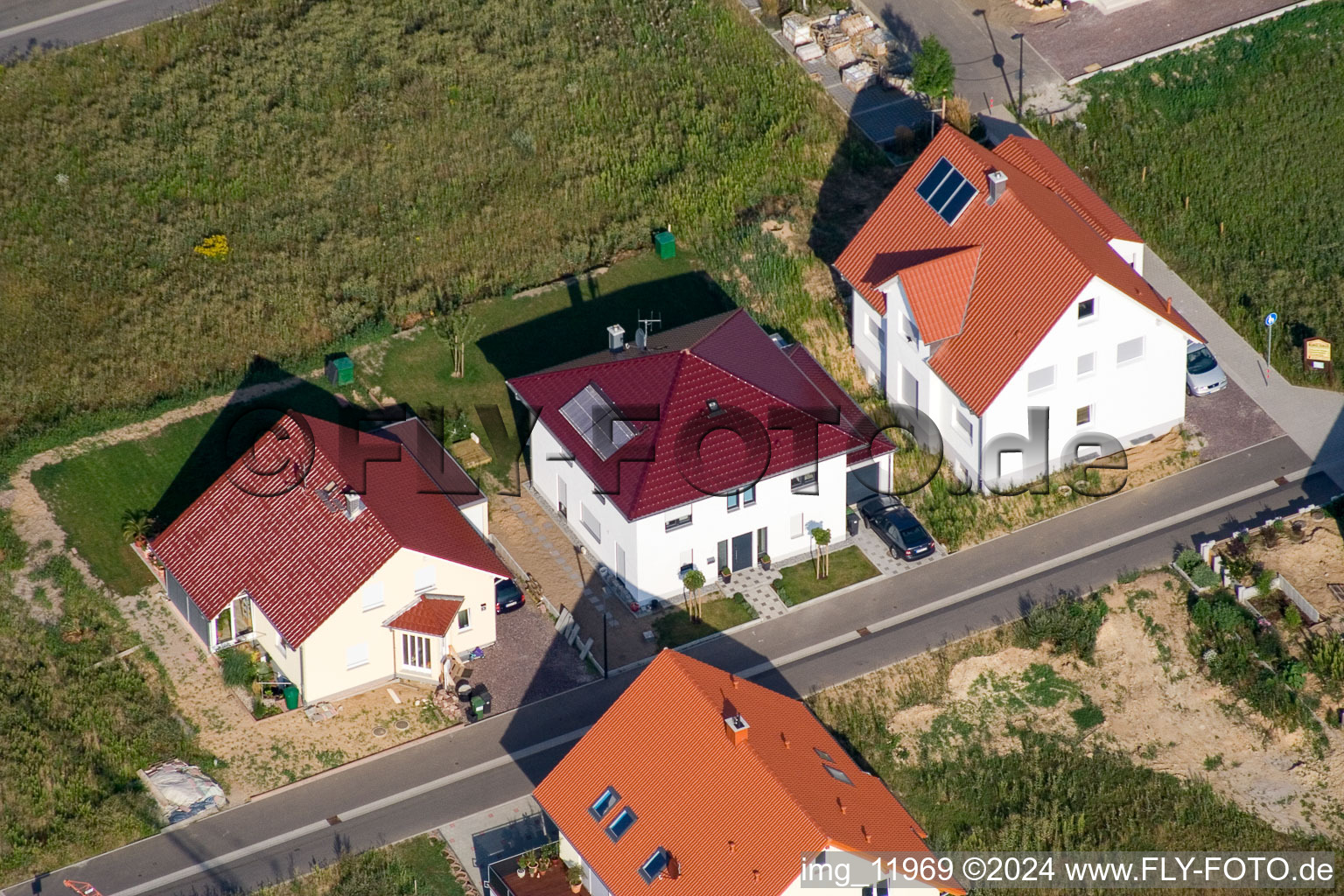 Vue oblique de Kandel dans le département Rhénanie-Palatinat, Allemagne