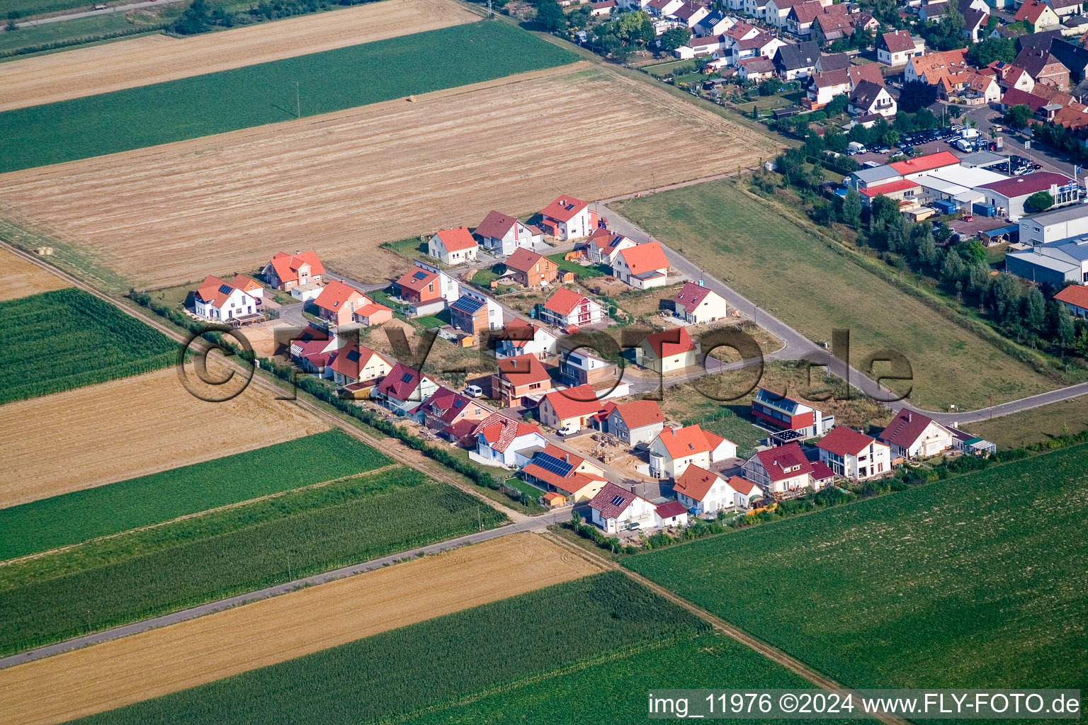 Steinweiler dans le département Rhénanie-Palatinat, Allemagne vue du ciel