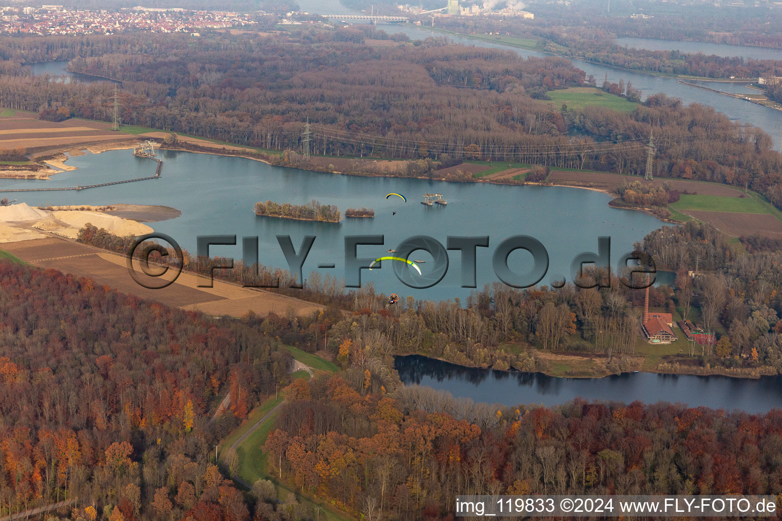 Vue oblique de Hagenbach dans le département Rhénanie-Palatinat, Allemagne