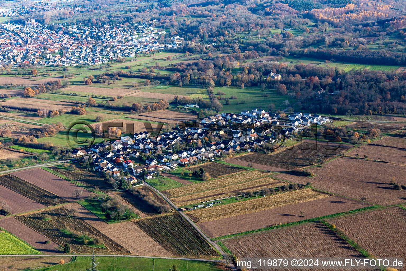 Quartier Förch in Rastatt dans le département Bade-Wurtemberg, Allemagne vue du ciel