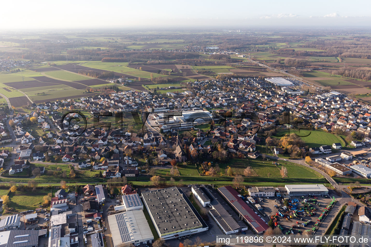 Vue oblique de Quartier Vimbuch in Bühl dans le département Bade-Wurtemberg, Allemagne