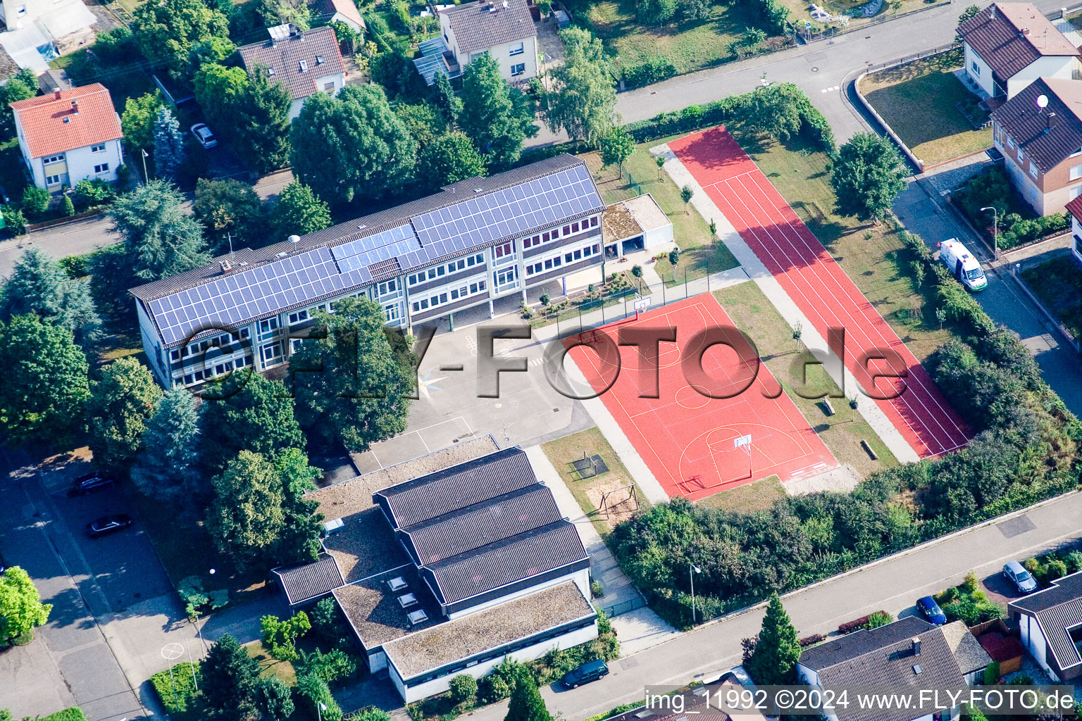 Rohrbach dans le département Rhénanie-Palatinat, Allemagne depuis l'avion