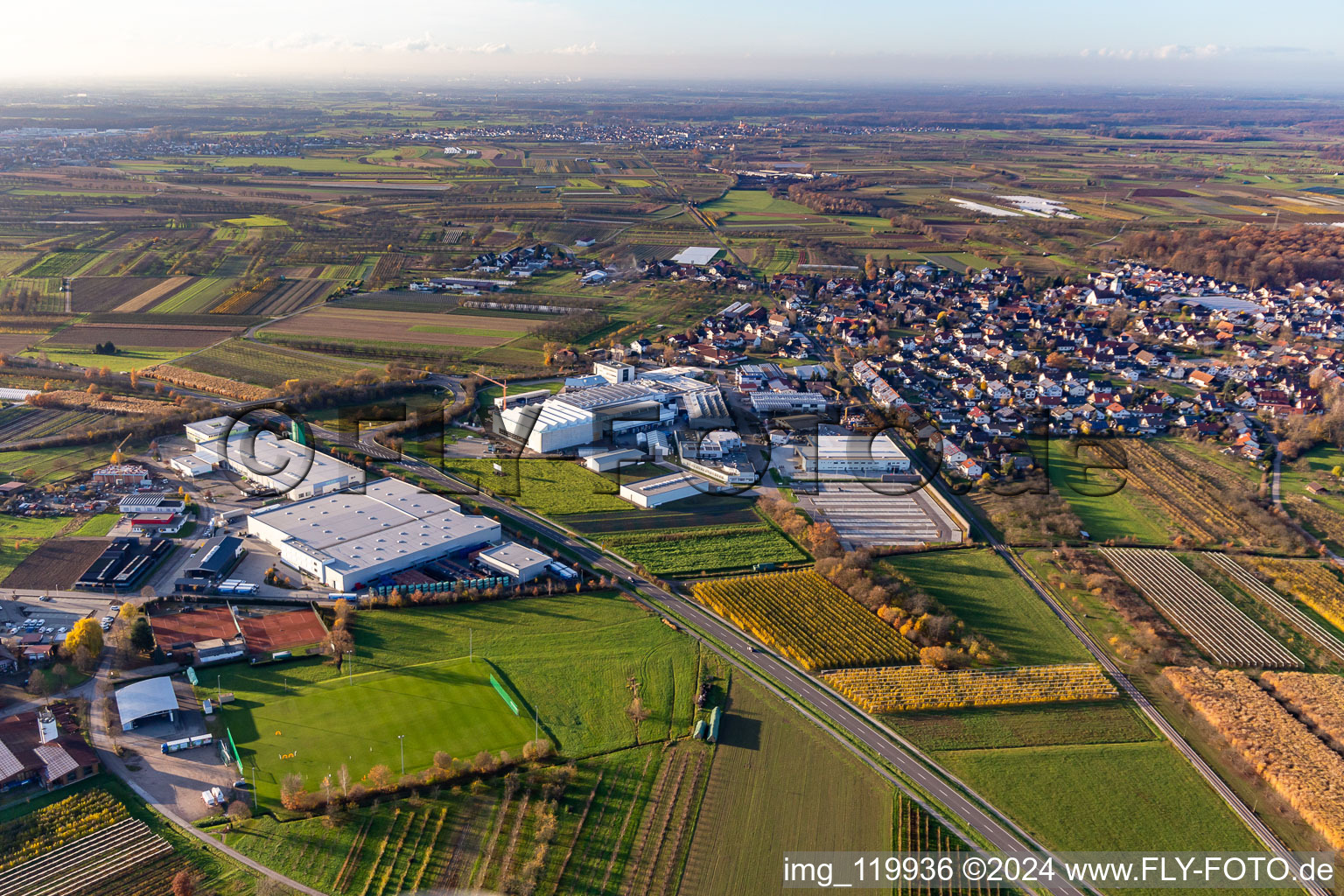 Vue aérienne de Quartier Zusenhofen in Oberkirch dans le département Bade-Wurtemberg, Allemagne