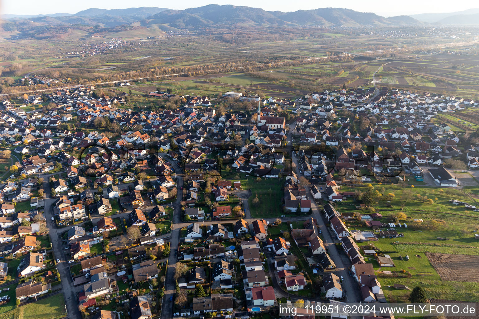 Vue aérienne de Quartier Windschläg in Offenburg dans le département Bade-Wurtemberg, Allemagne