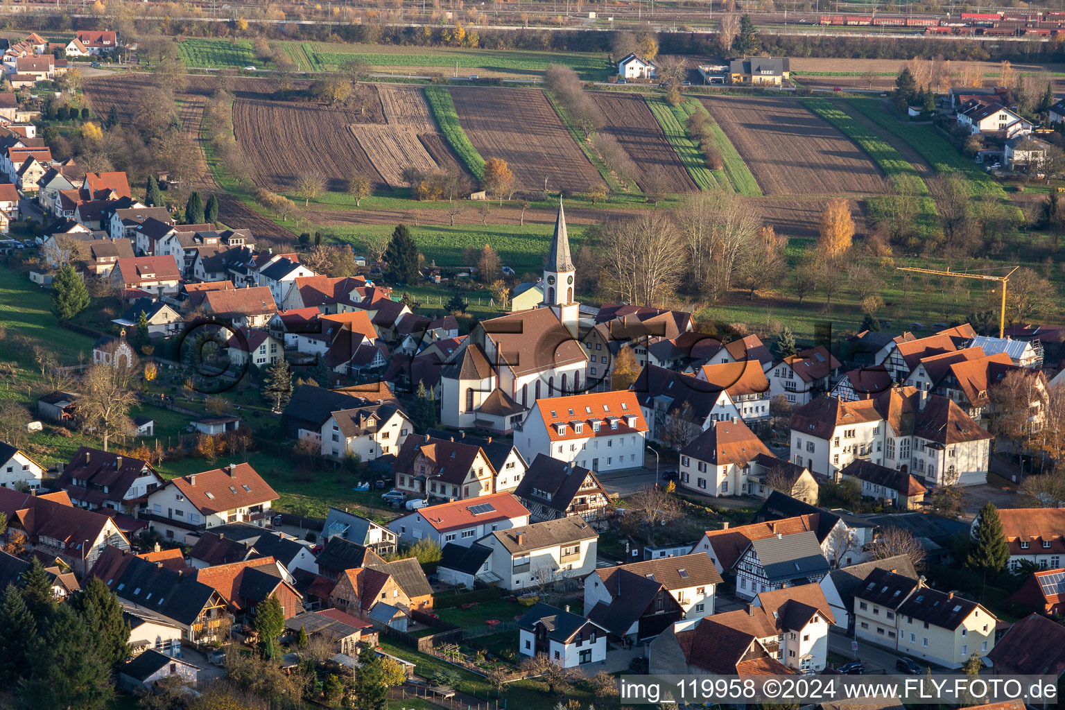 Photographie aérienne de Quartier Bohlsbach in Offenburg dans le département Bade-Wurtemberg, Allemagne