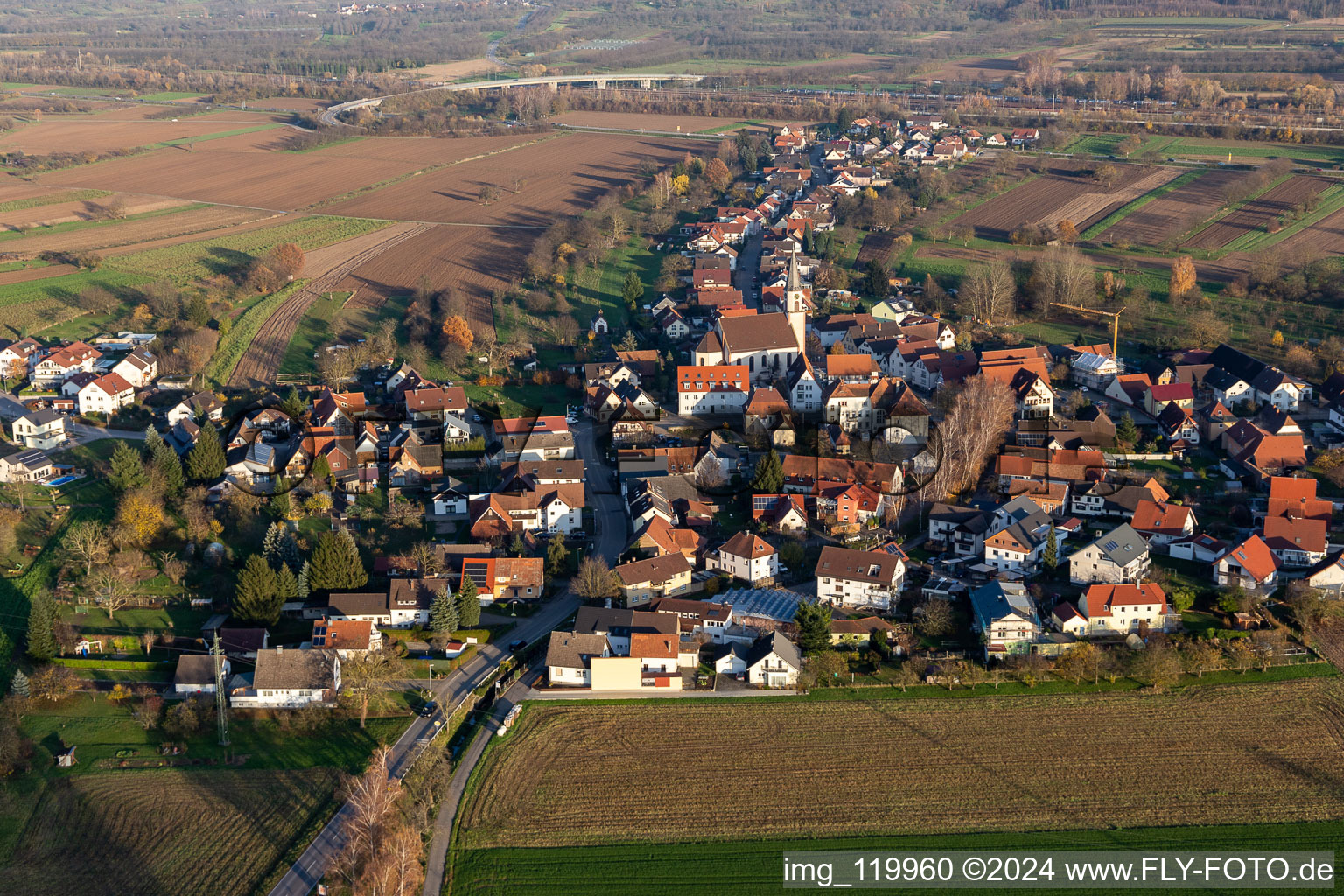 Vue oblique de Quartier Bohlsbach in Offenburg dans le département Bade-Wurtemberg, Allemagne