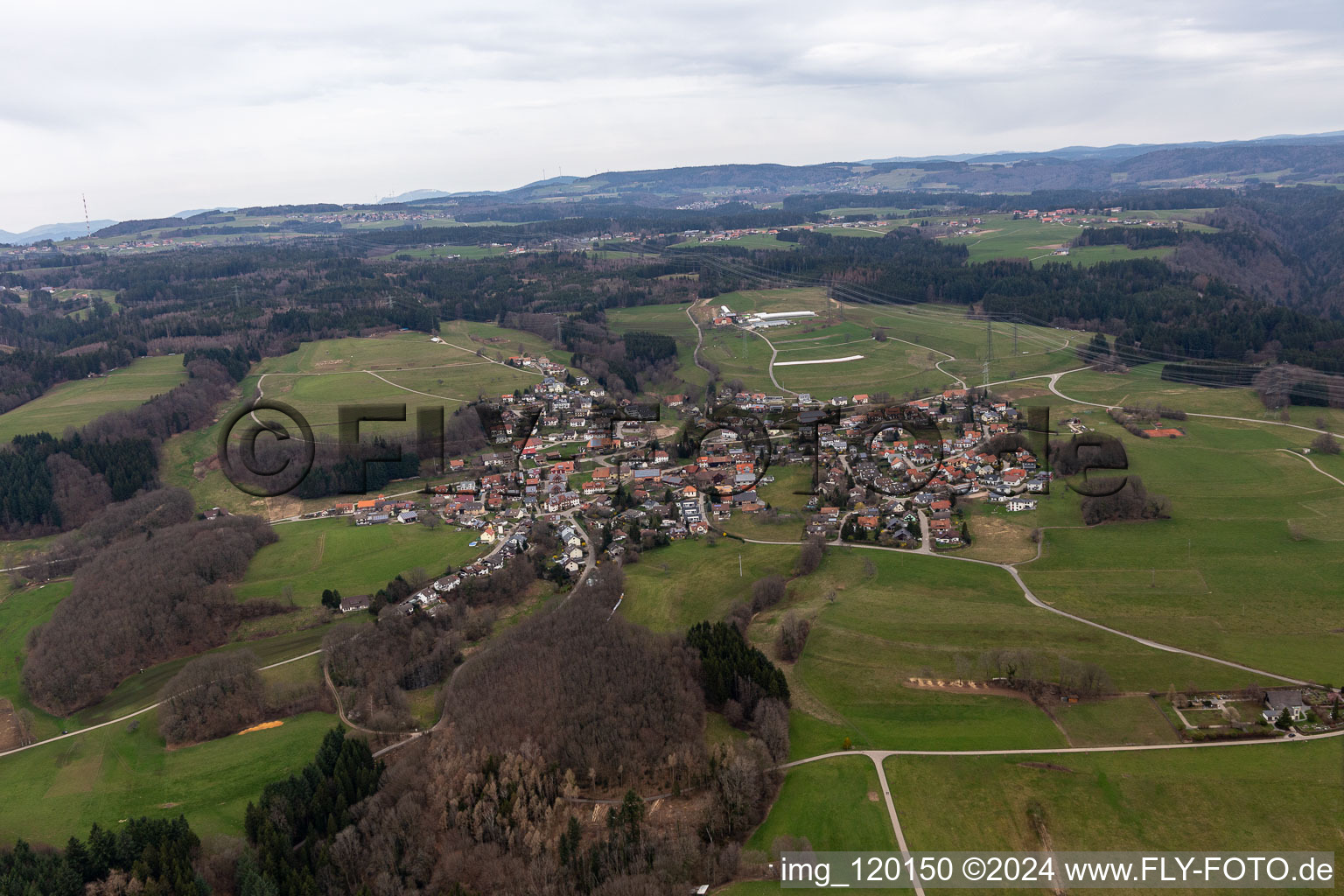 Vue aérienne de Quartier Rippolingen in Bad Säckingen dans le département Bade-Wurtemberg, Allemagne