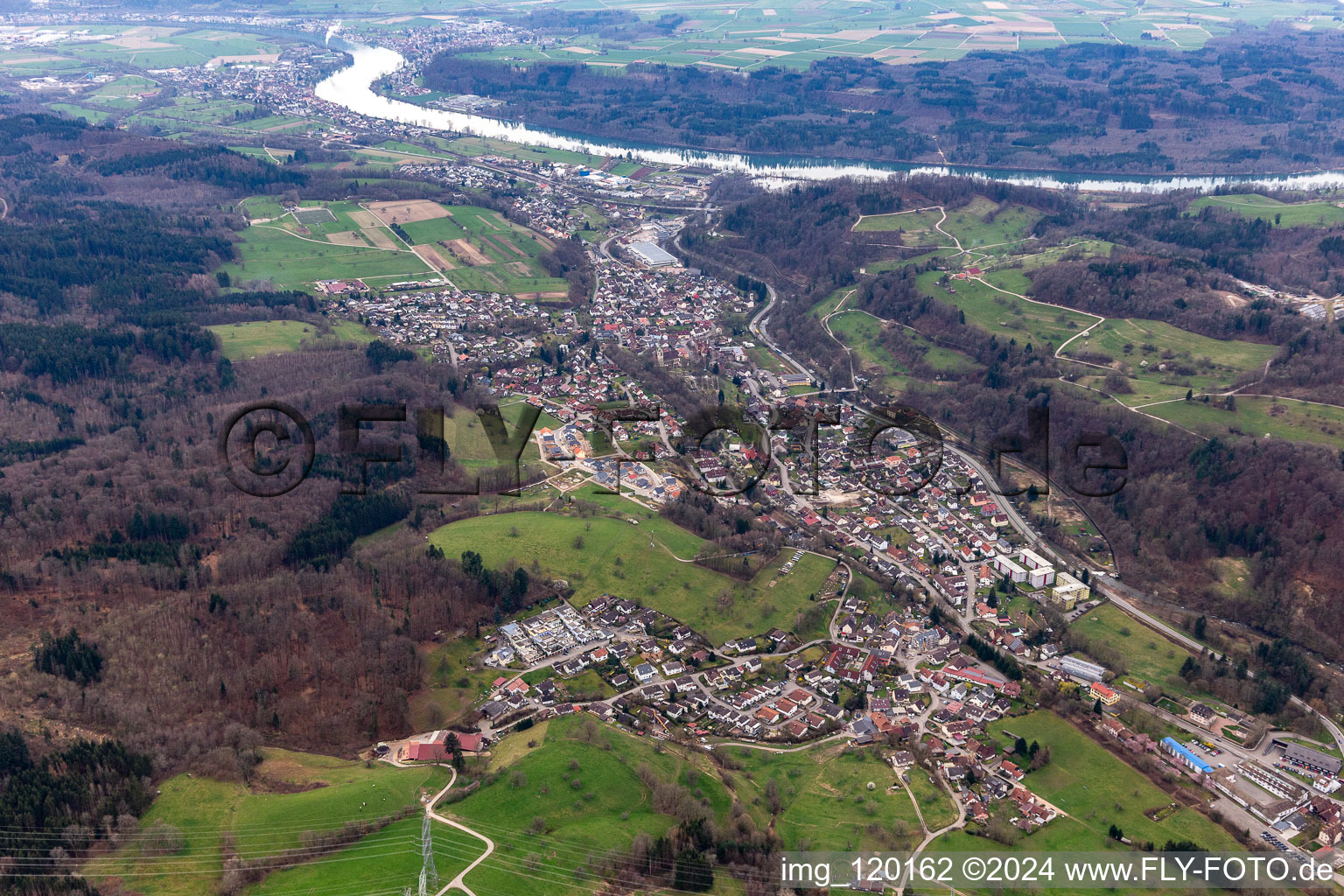 Vue aérienne de Quartier Öflingen in Wehr dans le département Bade-Wurtemberg, Allemagne