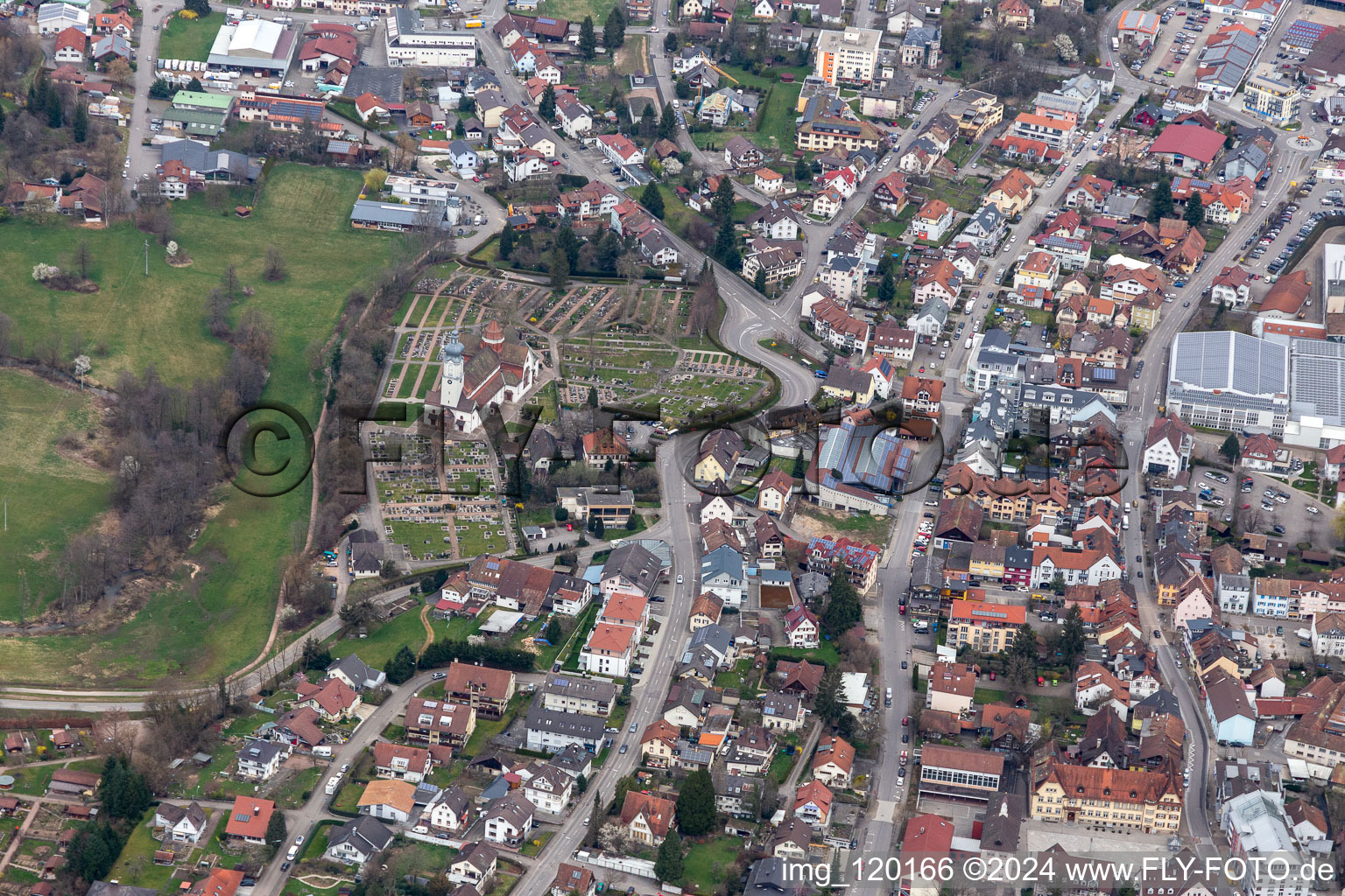 Photographie aérienne de Wehr dans le département Bade-Wurtemberg, Allemagne