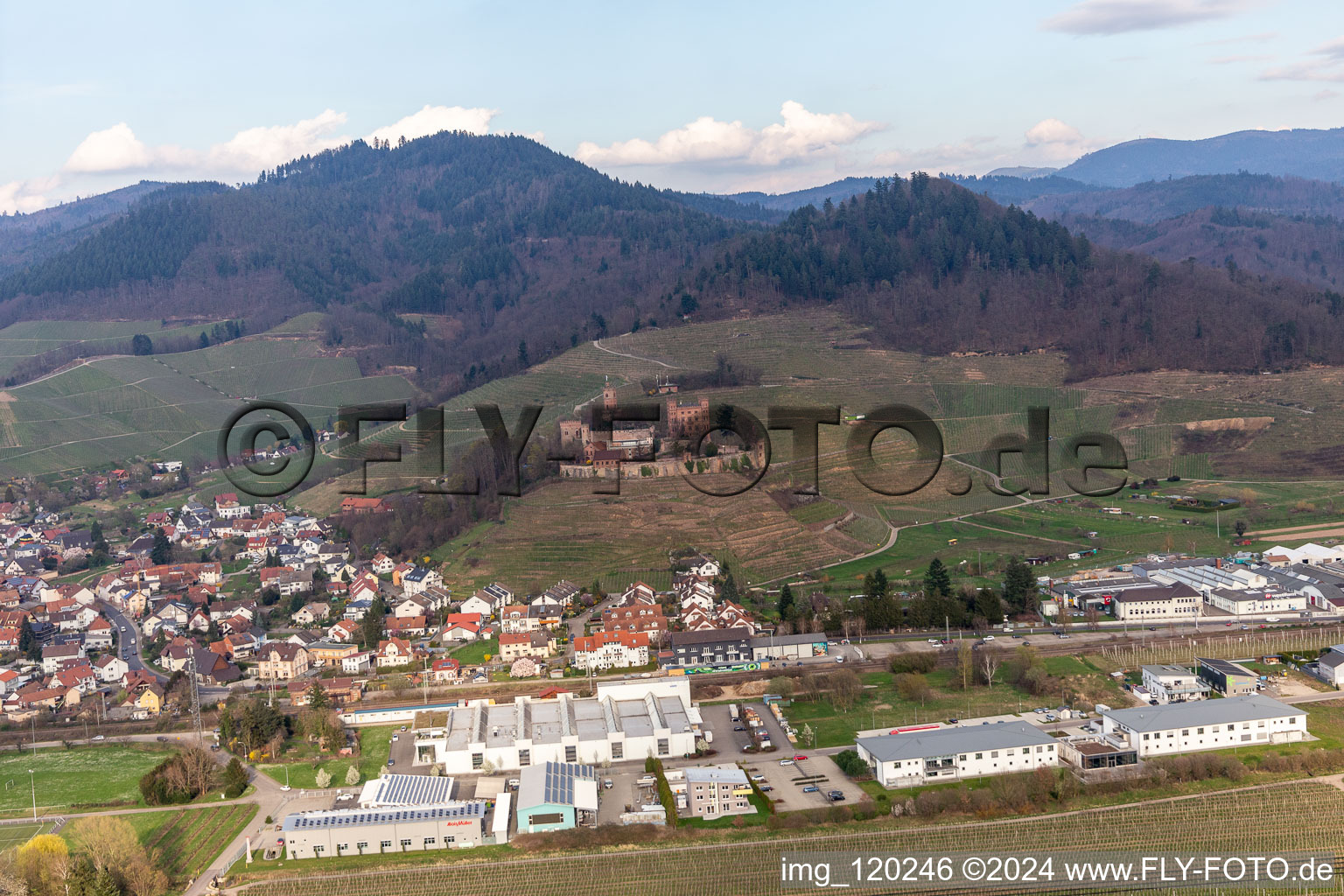 Photographie aérienne de Verrouiller Ortenberg à Ortenberg dans le département Bade-Wurtemberg, Allemagne