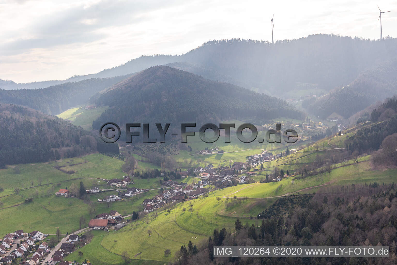Photographie aérienne de Fußbach à Gengenbach dans le département Bade-Wurtemberg, Allemagne