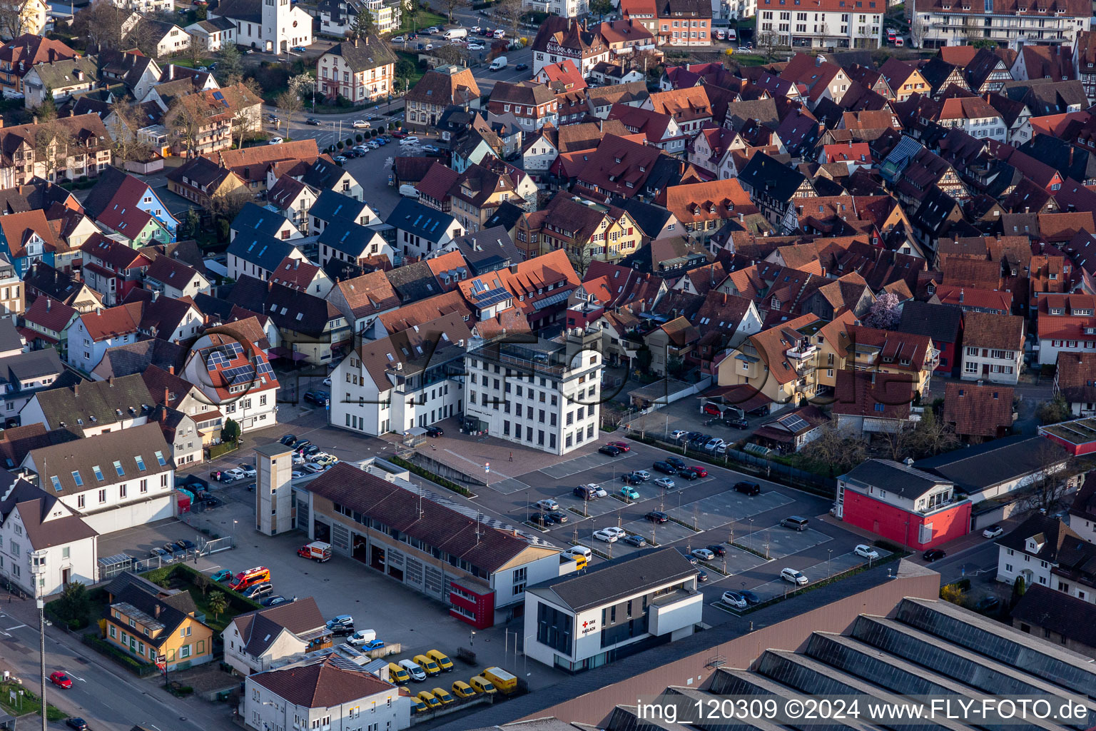 Photographie aérienne de Haslach im Kinzigtal dans le département Bade-Wurtemberg, Allemagne