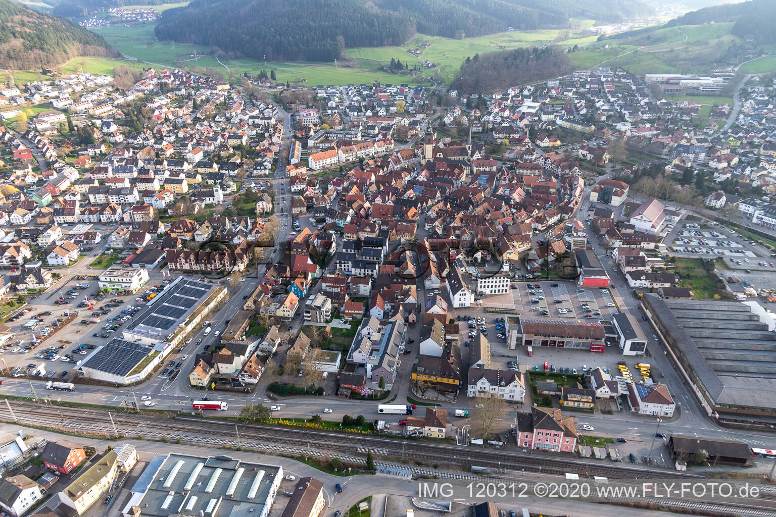 Haslach im Kinzigtal dans le département Bade-Wurtemberg, Allemagne d'en haut