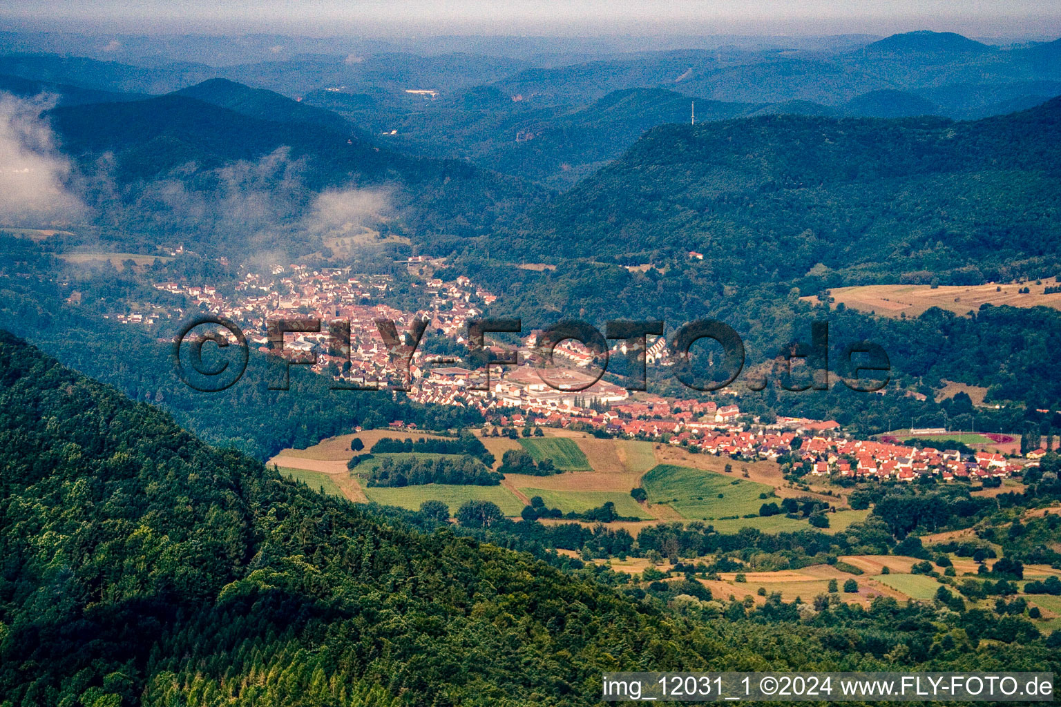 Photographie aérienne de Château de Trifels à Annweiler am Trifels dans le département Rhénanie-Palatinat, Allemagne