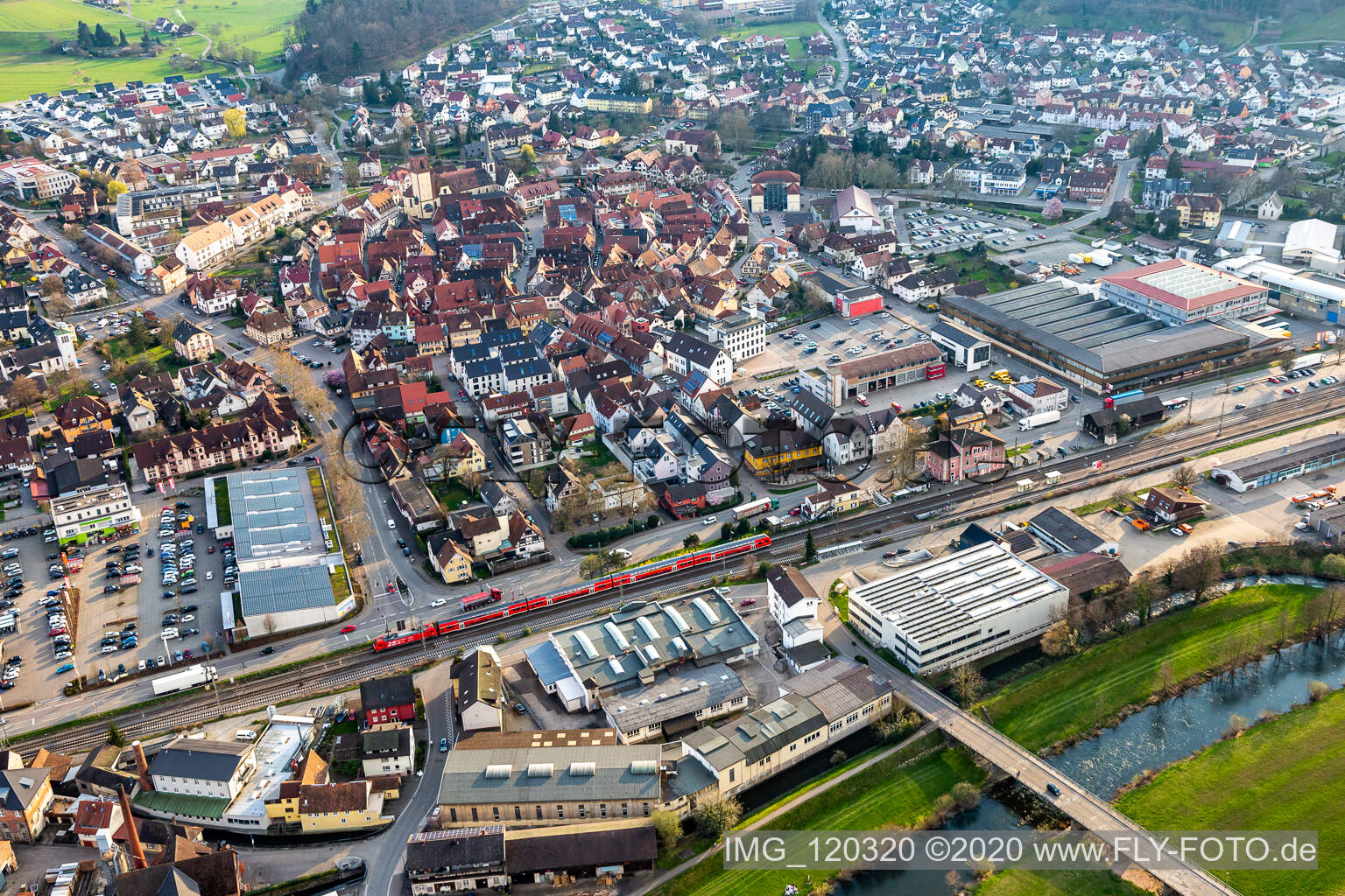 Haslach im Kinzigtal dans le département Bade-Wurtemberg, Allemagne hors des airs