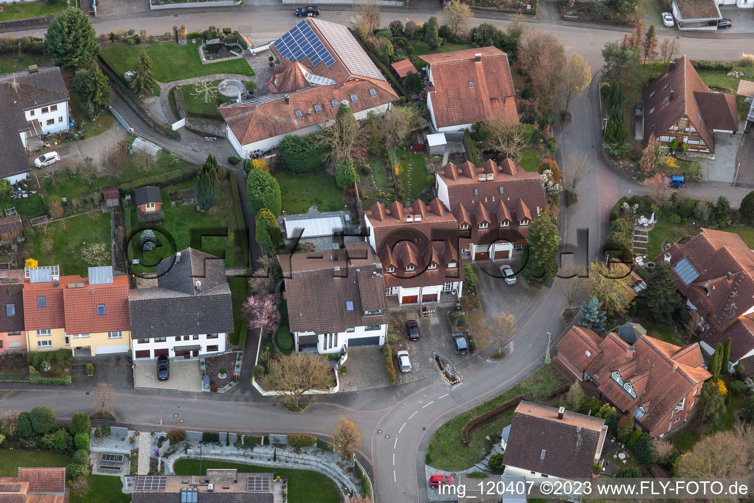 Quartier Fessenbach in Offenburg dans le département Bade-Wurtemberg, Allemagne vue du ciel