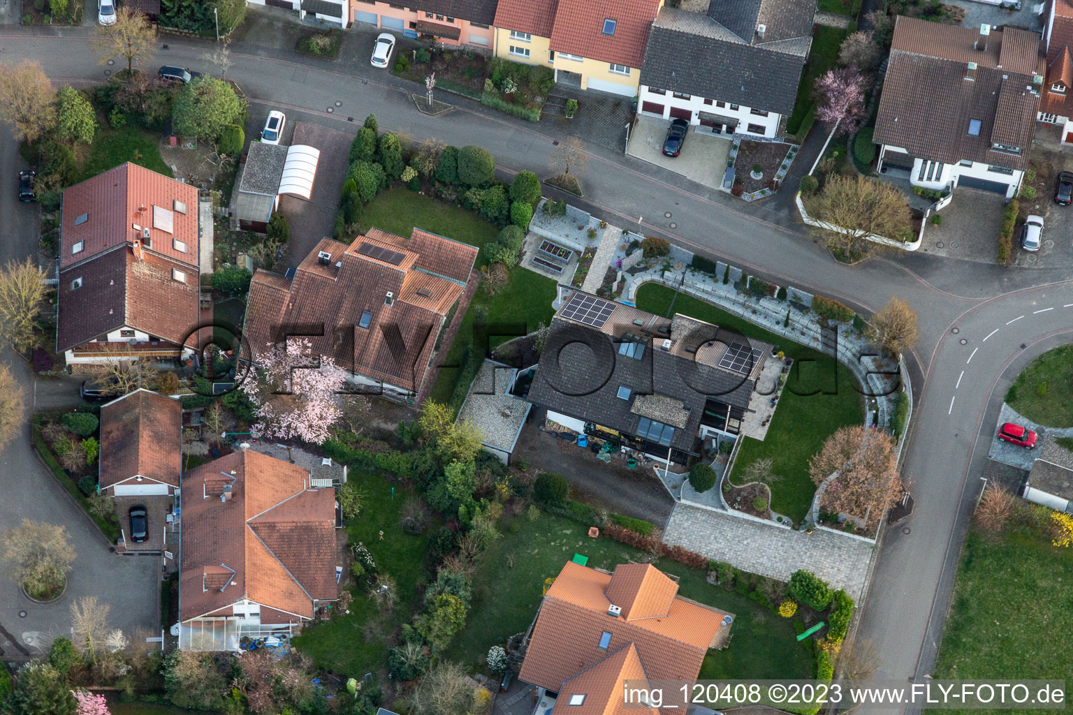 Enregistrement par drone de Quartier Fessenbach in Offenburg dans le département Bade-Wurtemberg, Allemagne