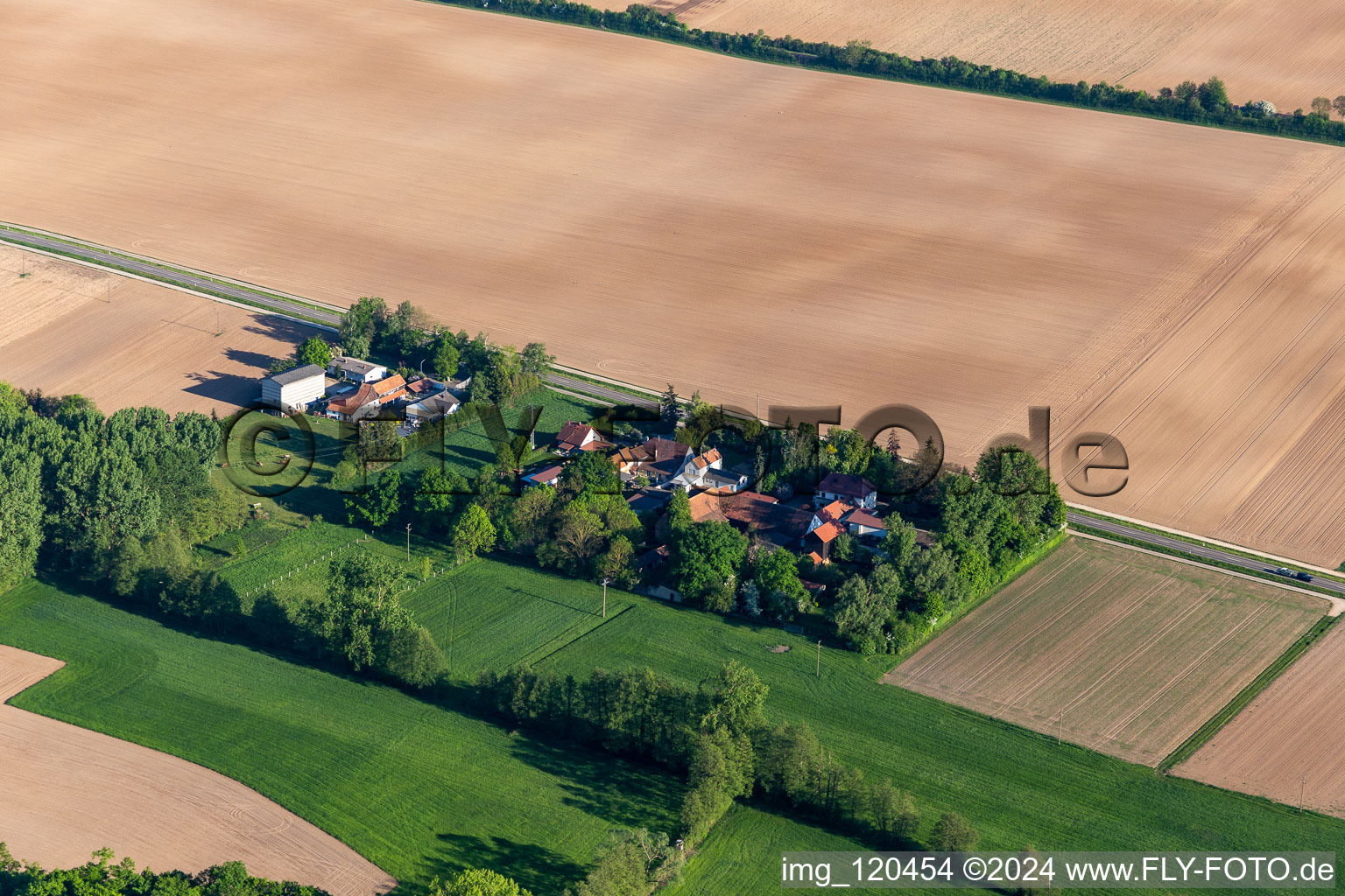 Vue aérienne de Quartier Höfen à Höfen dans le département Rhénanie-Palatinat, Allemagne