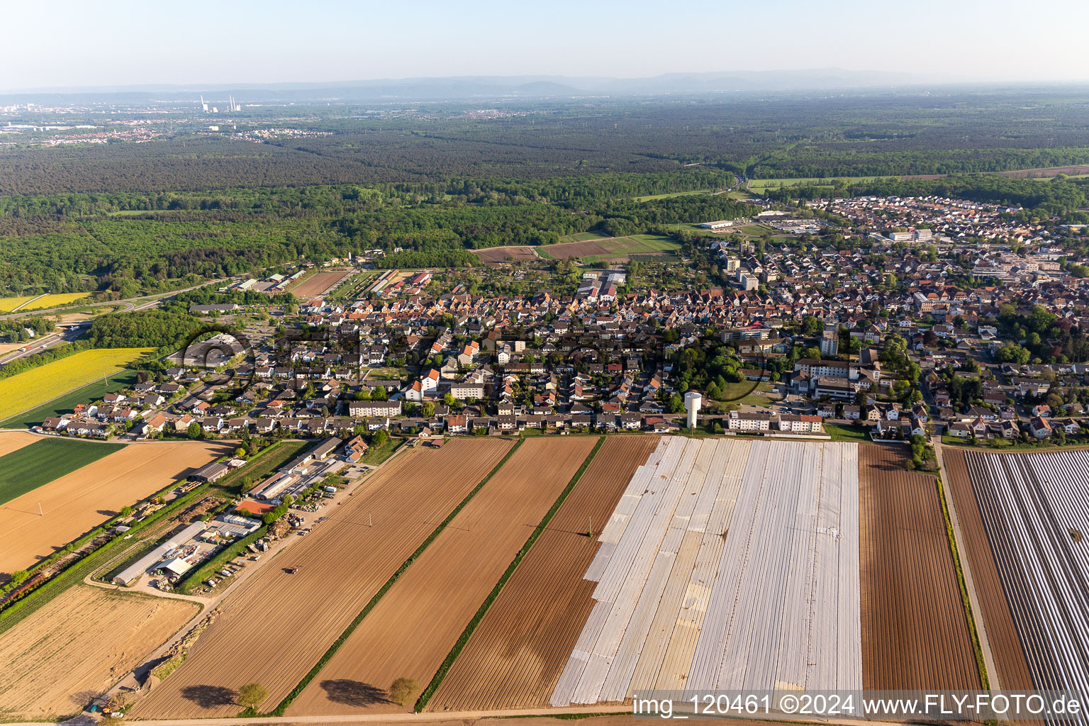 Kandel dans le département Rhénanie-Palatinat, Allemagne hors des airs