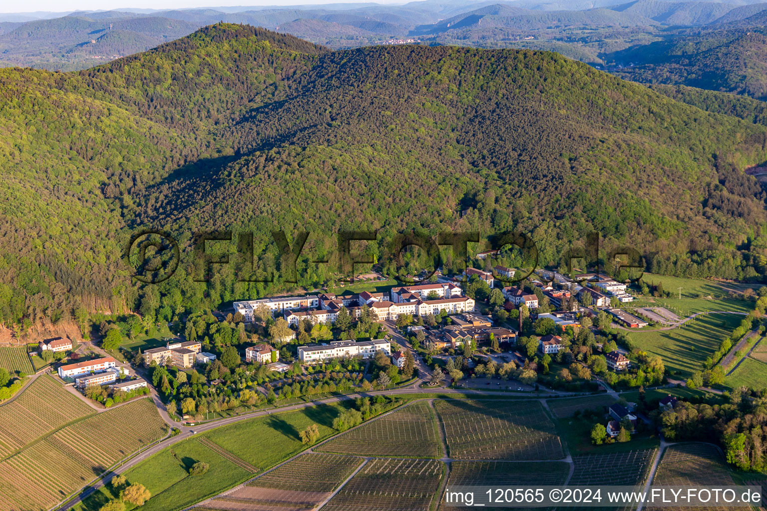 Vue aérienne de Clinique du Palatinat Landeck à Klingenmünster dans le département Rhénanie-Palatinat, Allemagne