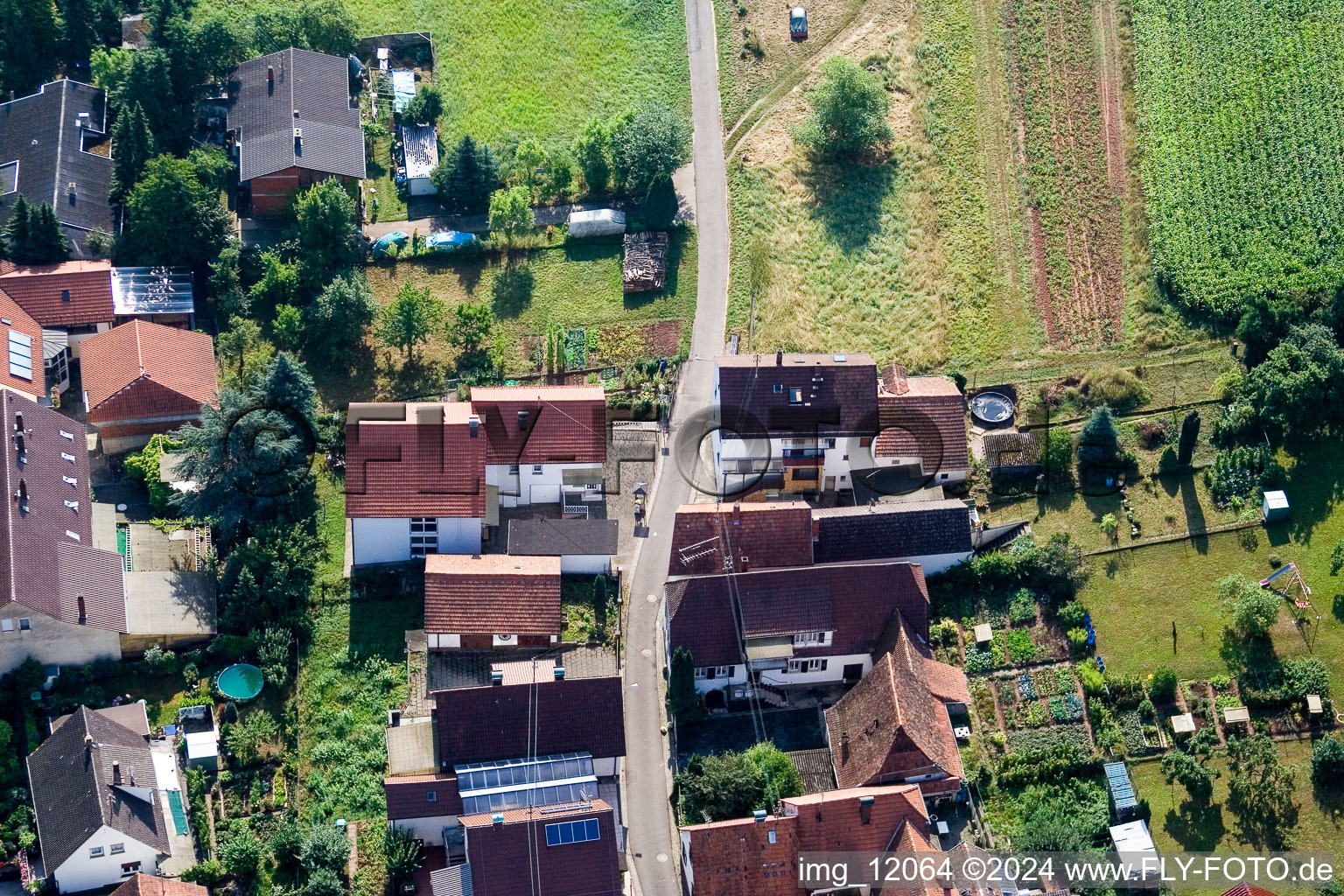 Vue oblique de Quartier Gräfenhausen in Annweiler am Trifels dans le département Rhénanie-Palatinat, Allemagne