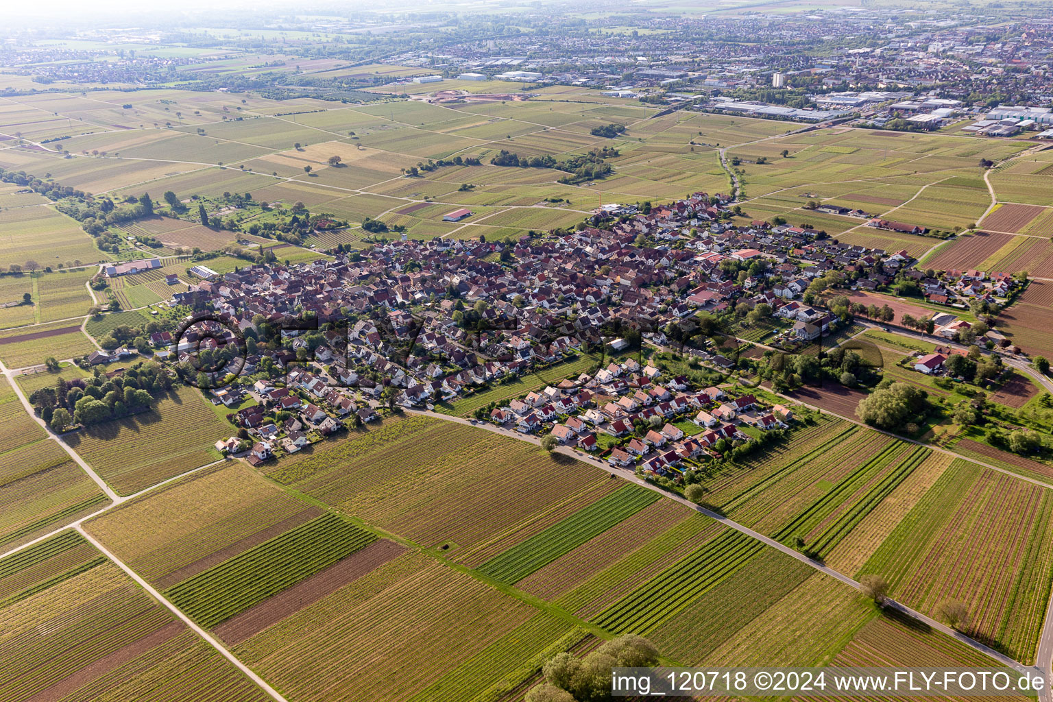 Photographie aérienne de Quartier Nußdorf in Landau in der Pfalz dans le département Rhénanie-Palatinat, Allemagne