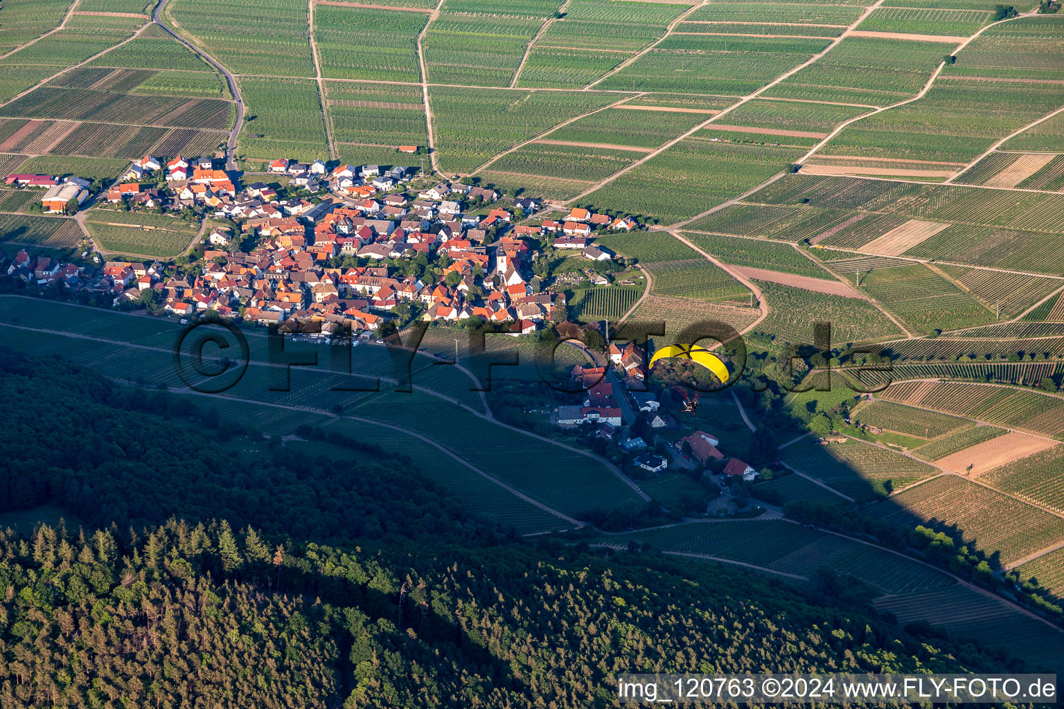 Weyher in der Pfalz dans le département Rhénanie-Palatinat, Allemagne vue du ciel