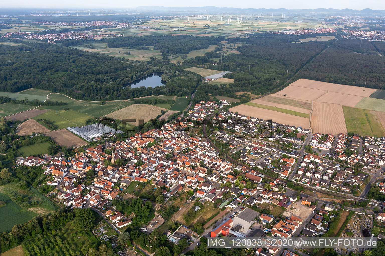 Image drone de Quartier Sondernheim in Germersheim dans le département Rhénanie-Palatinat, Allemagne