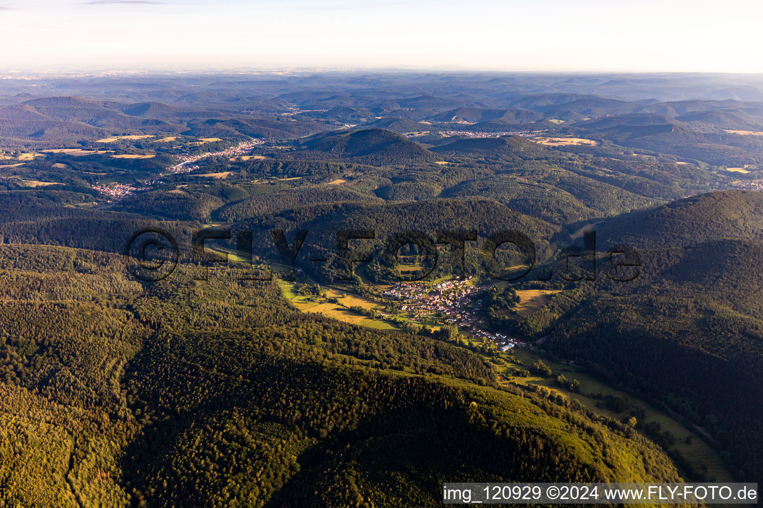 Bobenthal dans le département Rhénanie-Palatinat, Allemagne d'en haut