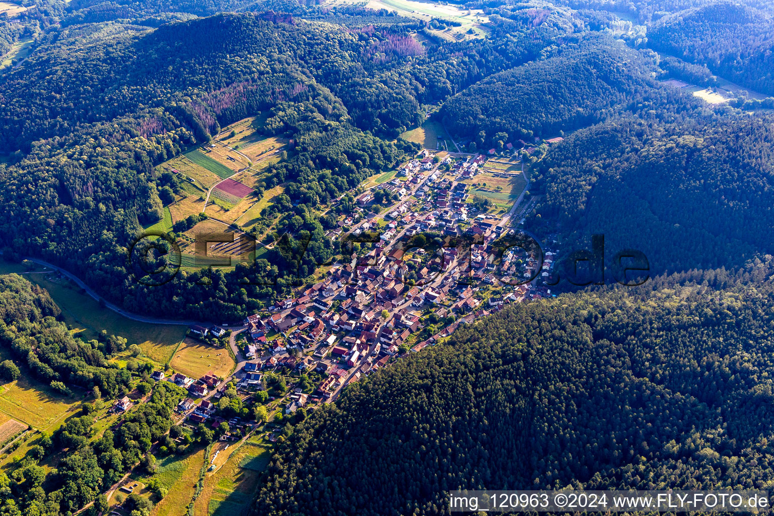 Vorderweidenthal dans le département Rhénanie-Palatinat, Allemagne vue du ciel