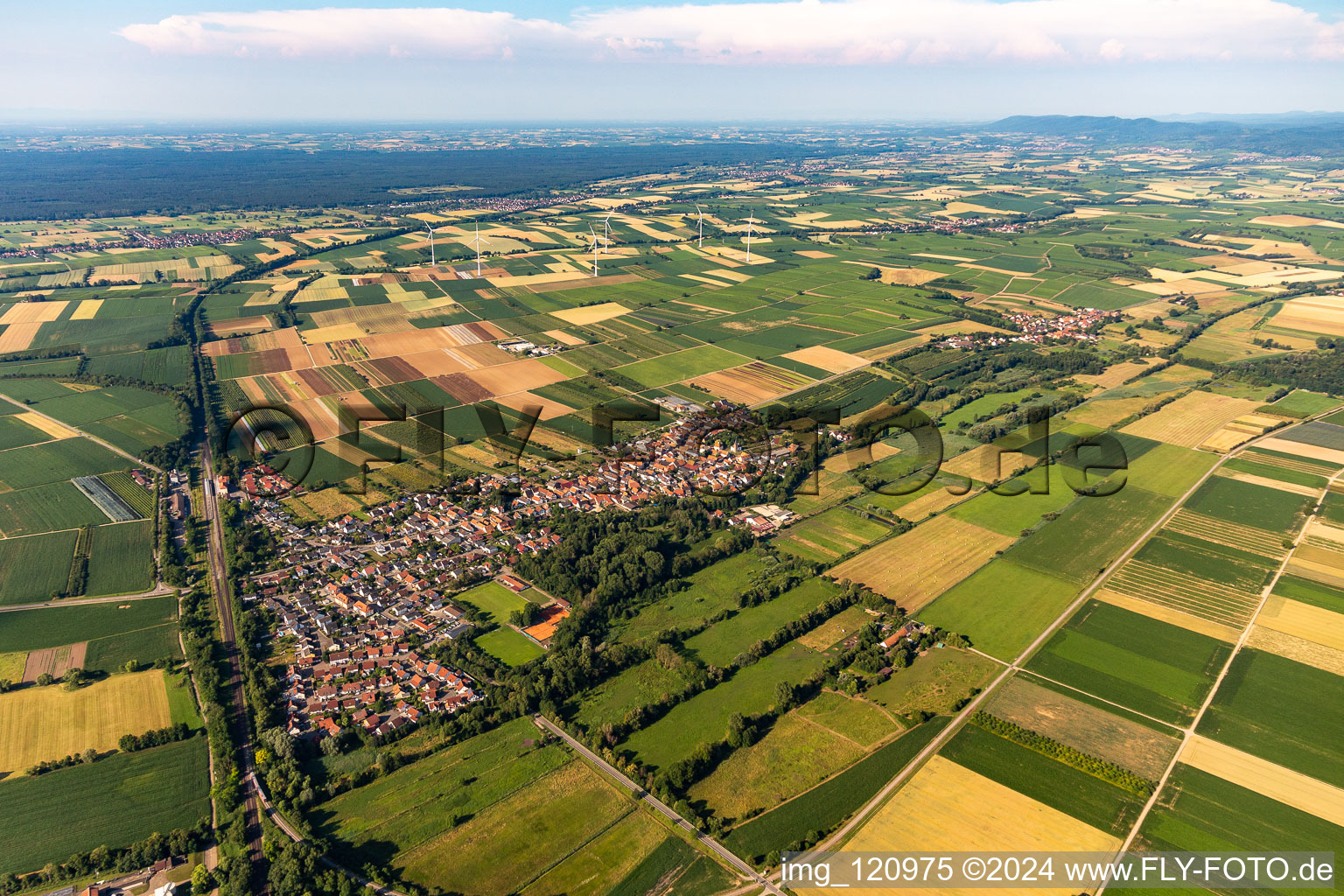 Photographie aérienne de Winden dans le département Rhénanie-Palatinat, Allemagne