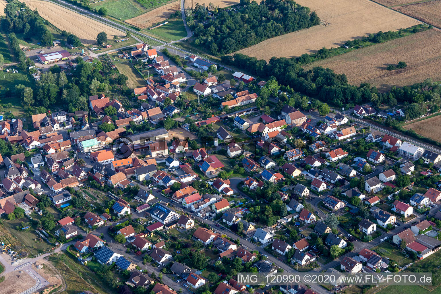 Barbelroth dans le département Rhénanie-Palatinat, Allemagne d'en haut