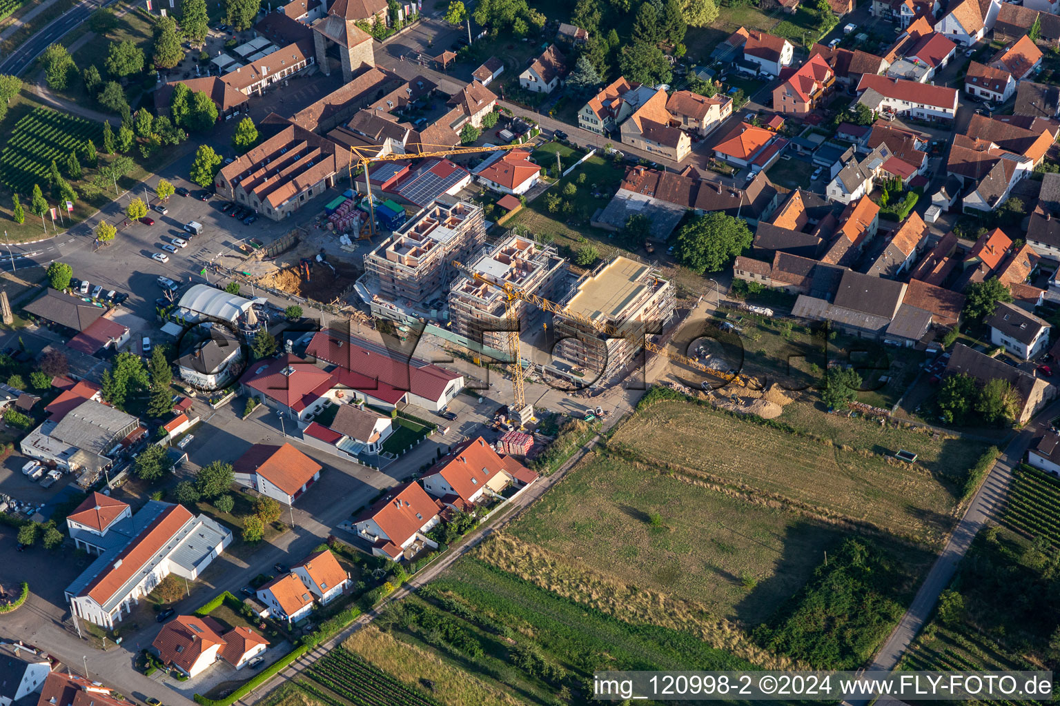 Quartier Schweigen in Schweigen-Rechtenbach dans le département Rhénanie-Palatinat, Allemagne hors des airs