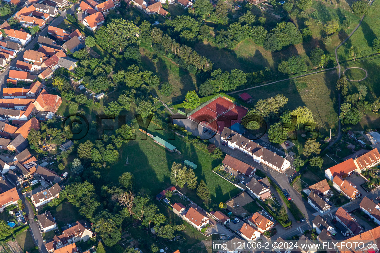 Image drone de Seebach dans le département Bas Rhin, France