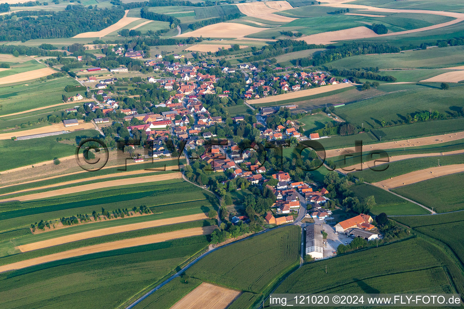 Wintzenbach dans le département Bas Rhin, France d'en haut