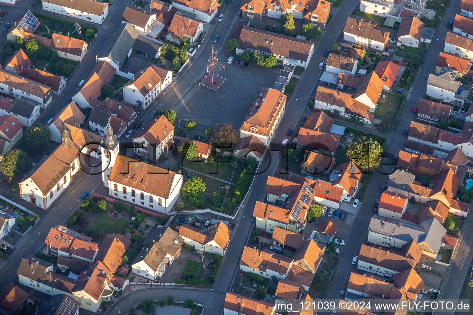 Photographie aérienne de Quartier Neuburg in Neuburg am Rhein dans le département Rhénanie-Palatinat, Allemagne