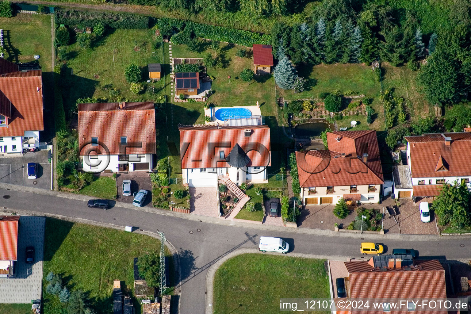 Eußerthal dans le département Rhénanie-Palatinat, Allemagne vue du ciel