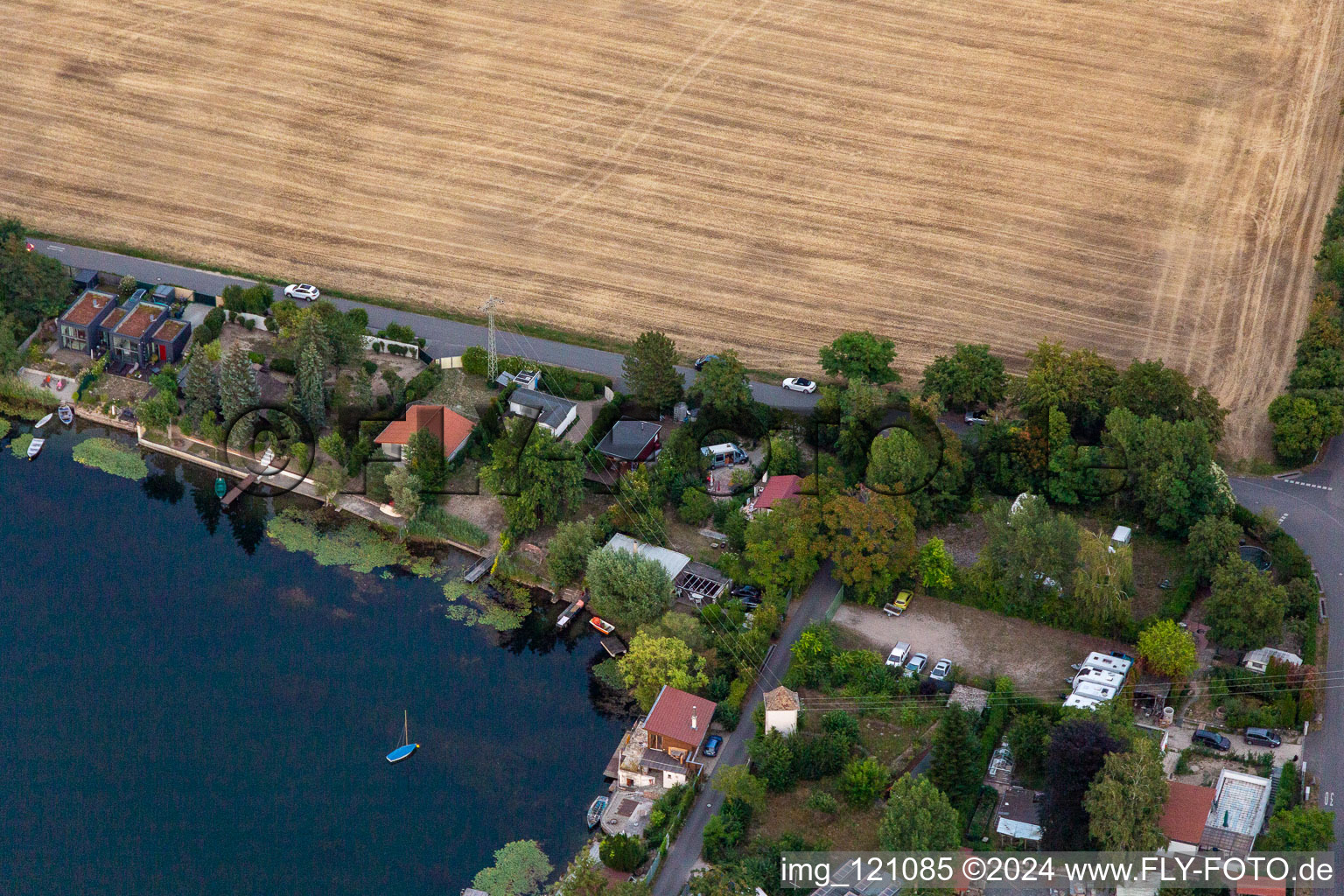 Image drone de Altrip dans le département Rhénanie-Palatinat, Allemagne