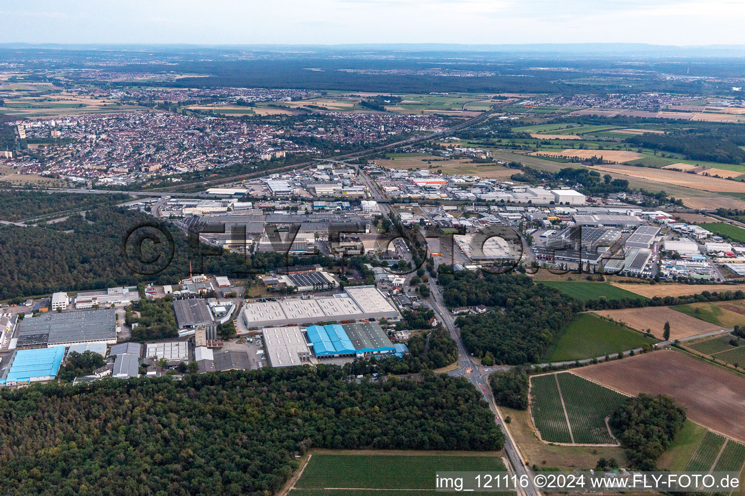 Hockenheim dans le département Bade-Wurtemberg, Allemagne d'un drone