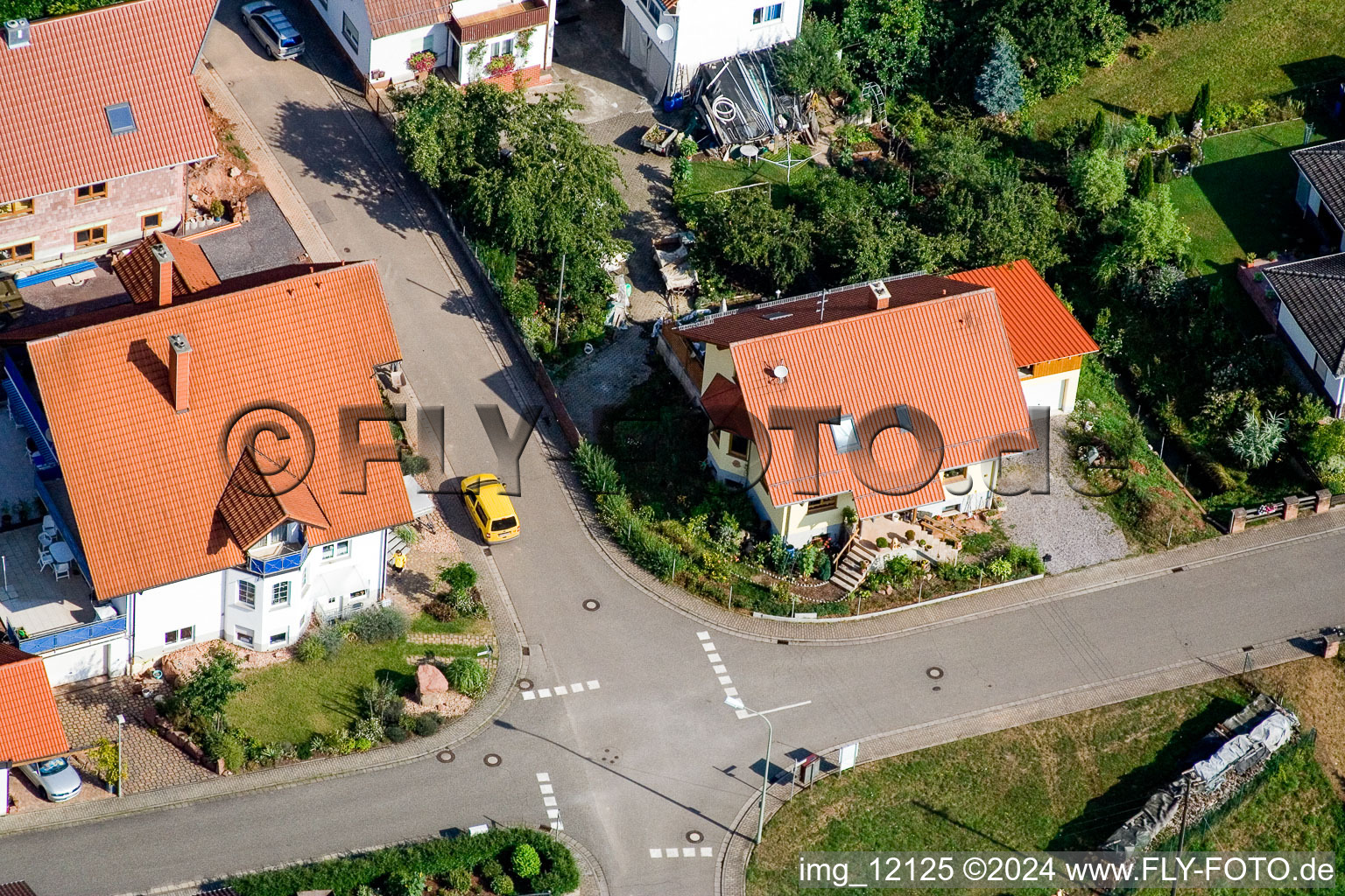 Eußerthal dans le département Rhénanie-Palatinat, Allemagne depuis l'avion