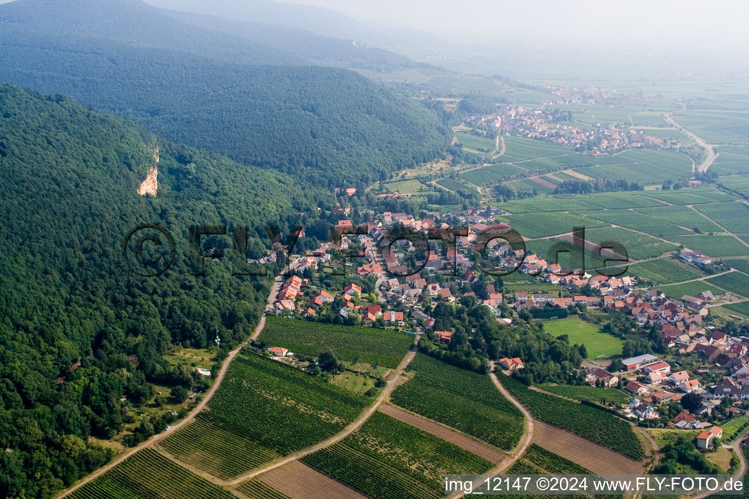 Photographie aérienne de Frankweiler dans le département Rhénanie-Palatinat, Allemagne