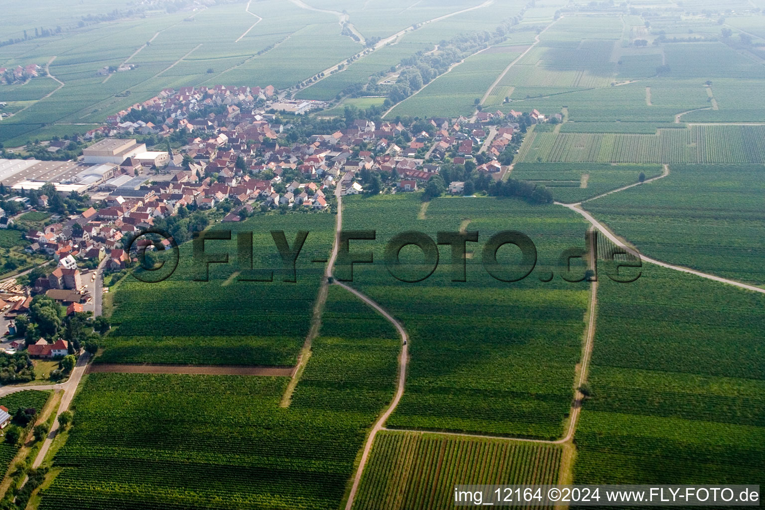 Photographie aérienne de Böchingen dans le département Rhénanie-Palatinat, Allemagne