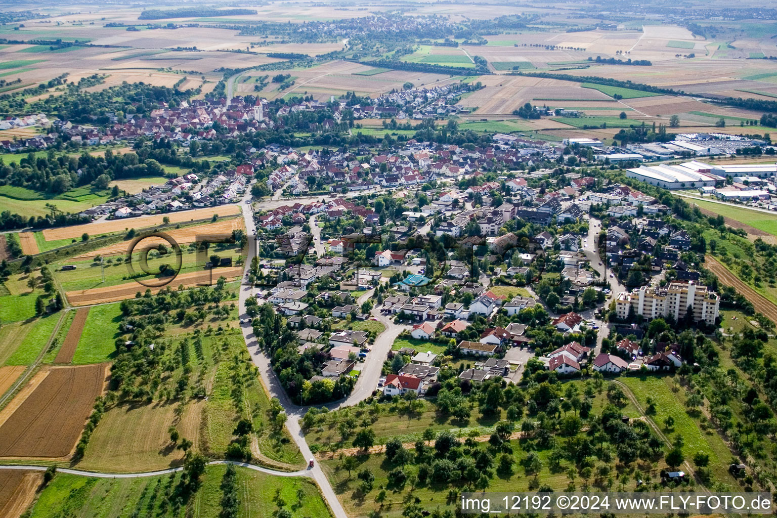 Vue aérienne de Quartier Altingen in Ammerbuch dans le département Bade-Wurtemberg, Allemagne