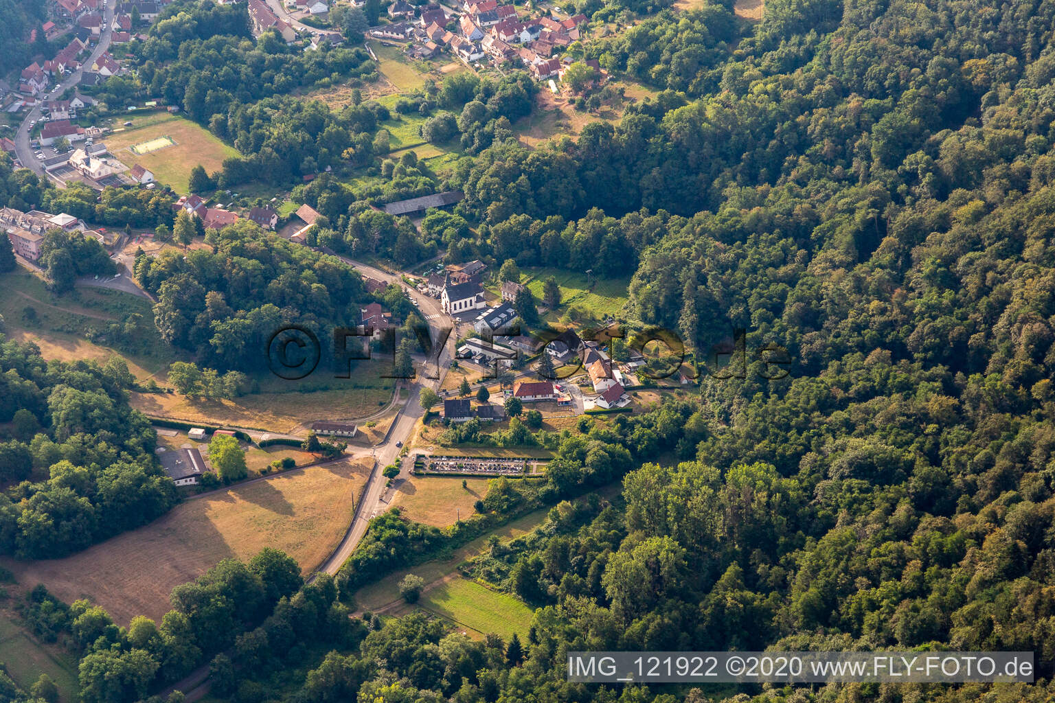 Vue aérienne de Hamlet à Wissembourg dans le département Bas Rhin, France