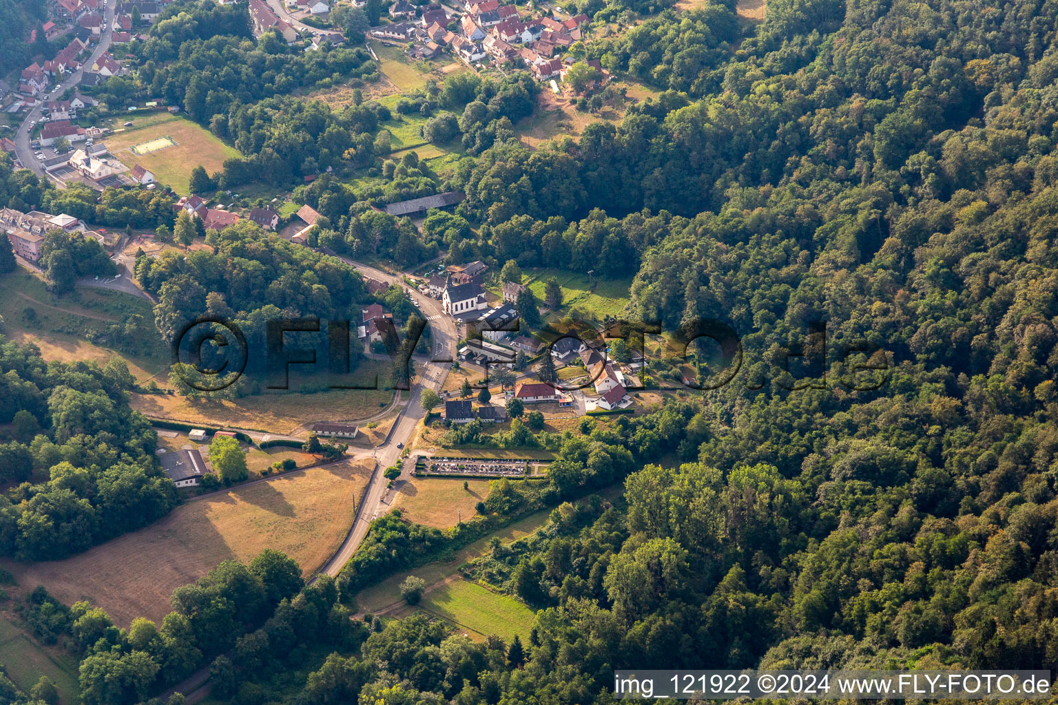 Vue aérienne de Hamlet à Wissembourg dans le département Bas Rhin, France