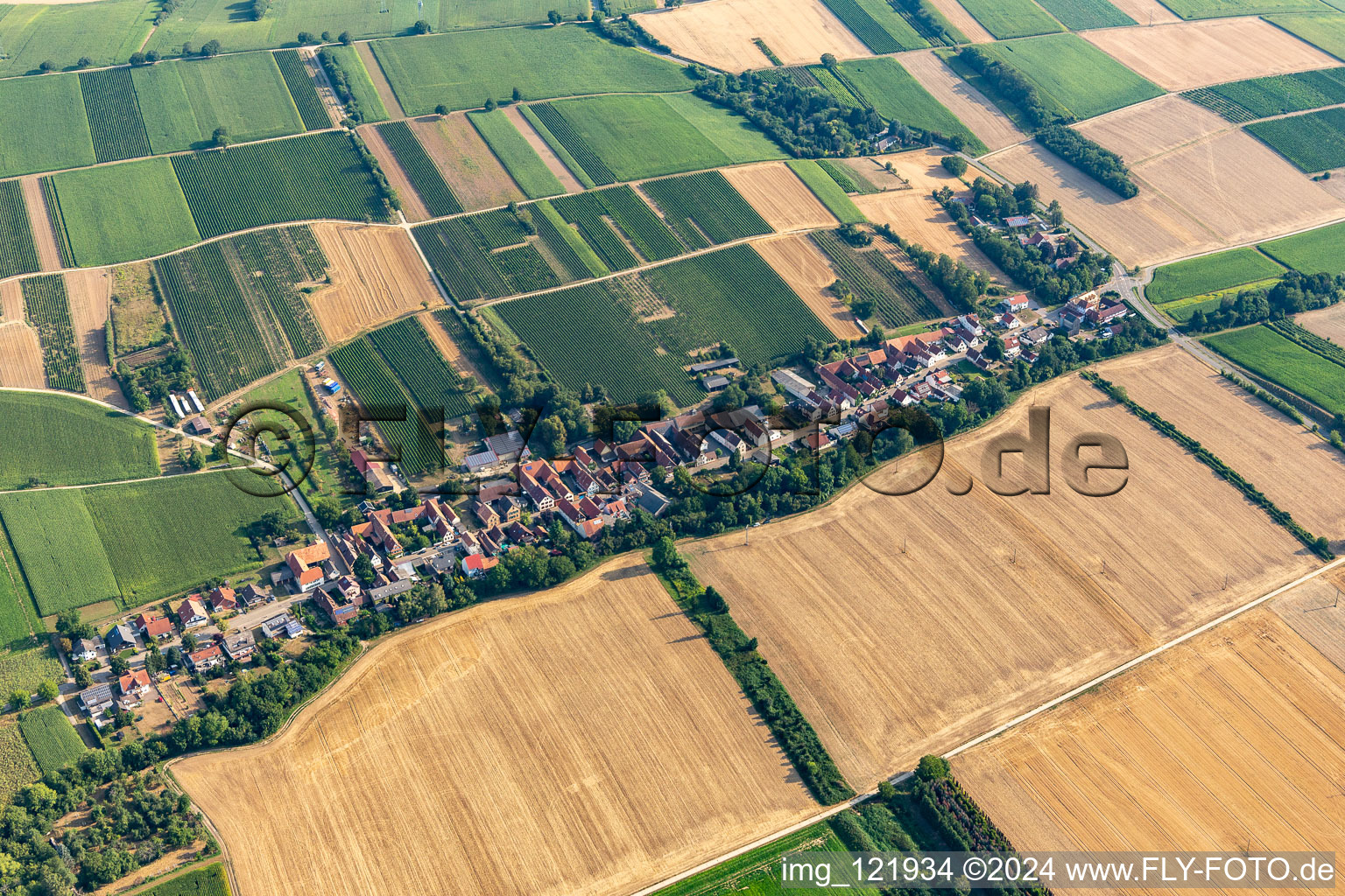 Vollmersweiler dans le département Rhénanie-Palatinat, Allemagne vue d'en haut