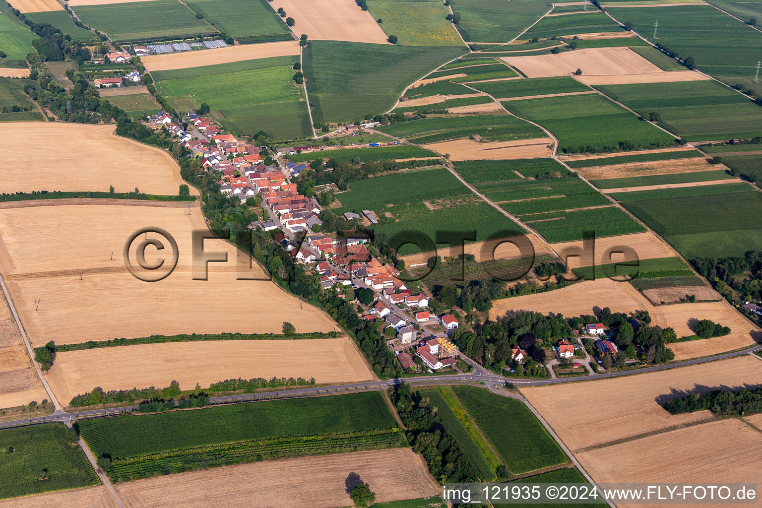 Enregistrement par drone de Wörth am Rhein dans le département Rhénanie-Palatinat, Allemagne