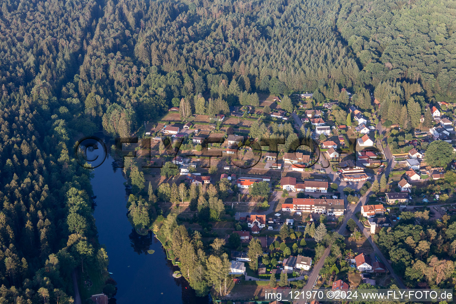 Vue oblique de Ludwigswinkel dans le département Rhénanie-Palatinat, Allemagne